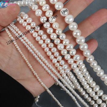 Zhiteng Jewelry természetes édesvízi gyöngyök — majdnem kerek, Bare Stone stílus, meztelen gyöngyök