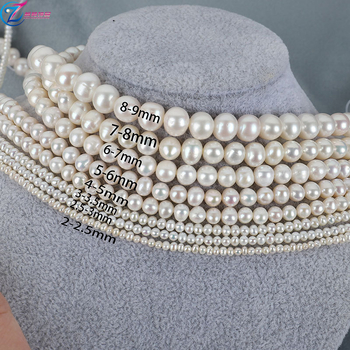 Zhiteng Jewelry természetes édesvízi gyöngyök — majdnem kerek, Bare Stone stílus, meztelen gyöngyök