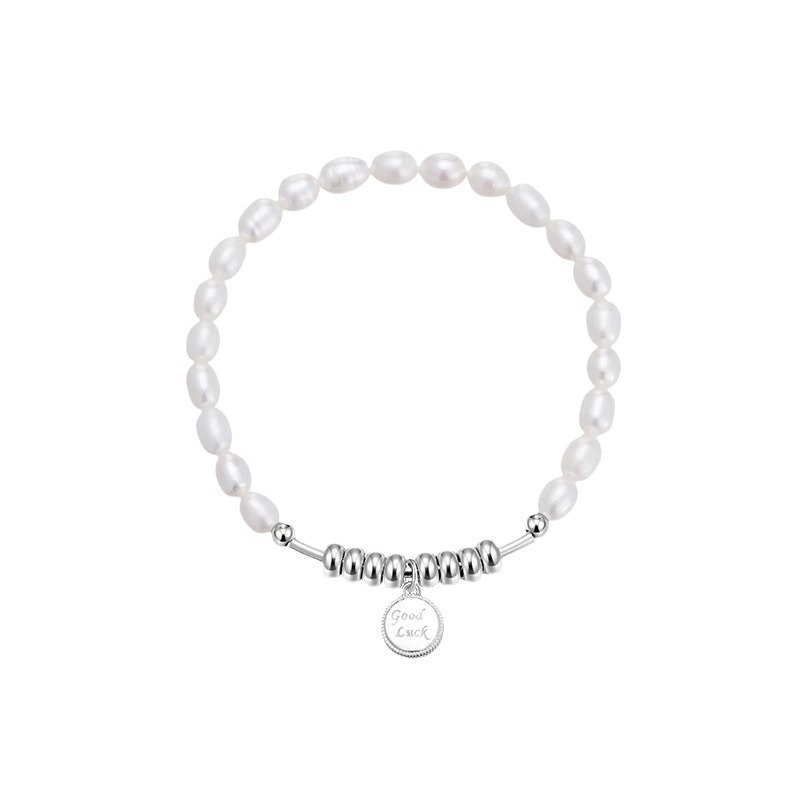 Narukvica od srebra 925 s kolutnim perlama i prirodnim slatkovodnim perlama, ručna izrada, geometrijski stil, luksuzni ženski nakit