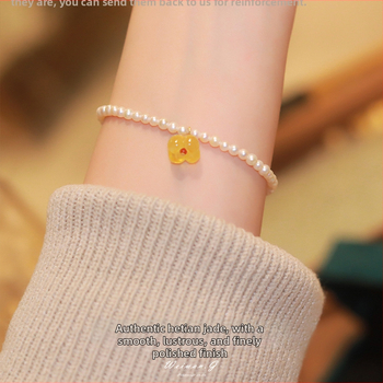 Connor Jewelry Brățară pentru femei cu mărgele de apă dulce, stil vintage, inspirație retro din literatură și artă