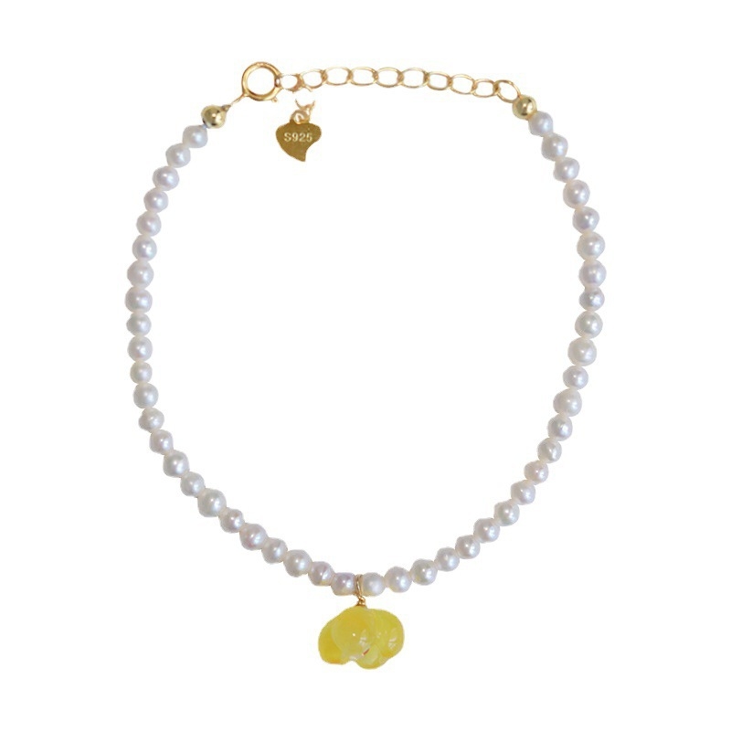 Connor Jewelry Brățară pentru femei cu mărgele de apă dulce, stil vintage, inspirație retro din literatură și artă