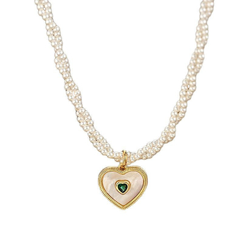 Youhan bakreni ogrlica, geometrijski oblik, lančić u obliku vodnog vala, proljeće 2025