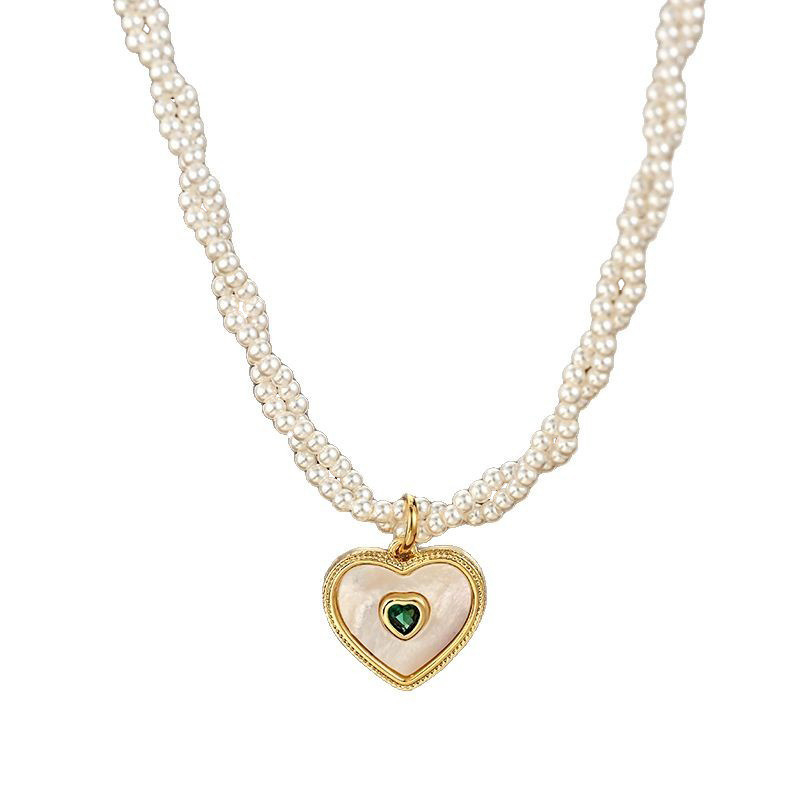 Youhan bakreni ogrlica, geometrijski oblik, lančić u obliku vodnog vala, proljeće 2025