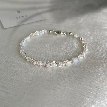 Narukvica s geometrijskim dizajnom, miješani materijali, elektroplatiranje, unisex, vrhunske kvalitete