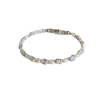 Narukvica s geometrijskim dizajnom, miješani materijali, elektroplatiranje, unisex, vrhunske kvalitete