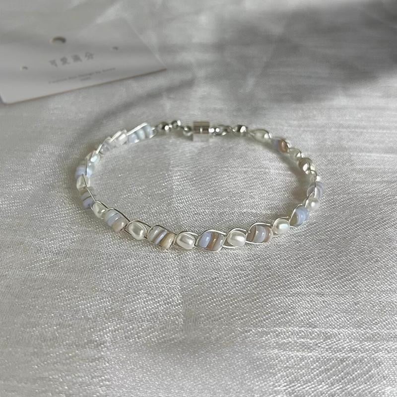 Narukvica s geometrijskim dizajnom, miješani materijali, elektroplatiranje, unisex, vrhunske kvalitete