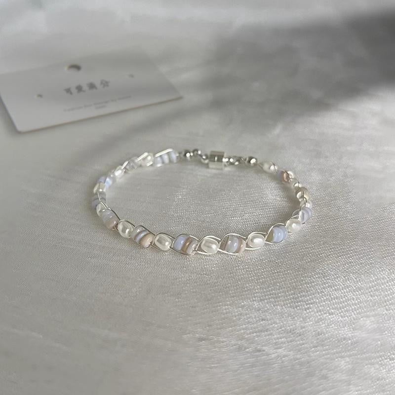 Narukvica s geometrijskim dizajnom, miješani materijali, elektroplatiranje, unisex, vrhunske kvalitete