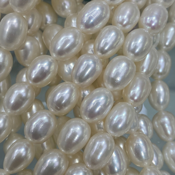 7–8 mm rižasto oblikovane slatkovodne biserne perle s visokim sjajem i minimalnim nedostacima za DIY ogrlicu