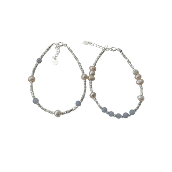 Brățară cu perle Sina — INS stil, lucrată manual, perle, accesorii pentru mână, pentru femei