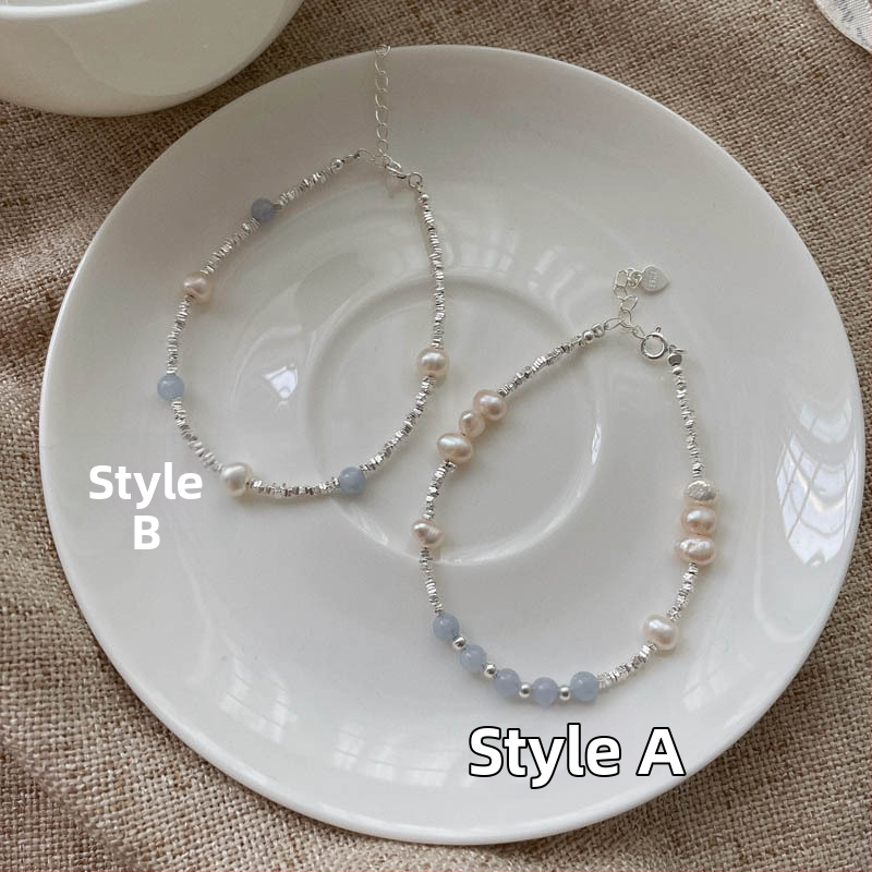 Brățară cu perle Sina — INS stil, lucrată manual, perle, accesorii pentru mână, pentru femei