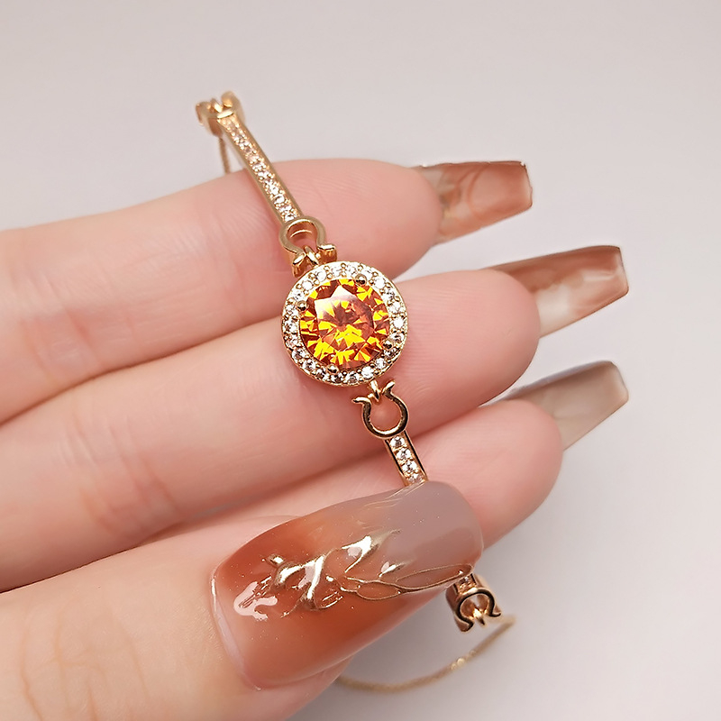 Bakrena narukvica s elektroplakiranjem, geometrijski dizajn, Meilong Xingheng Jewelry, za žene