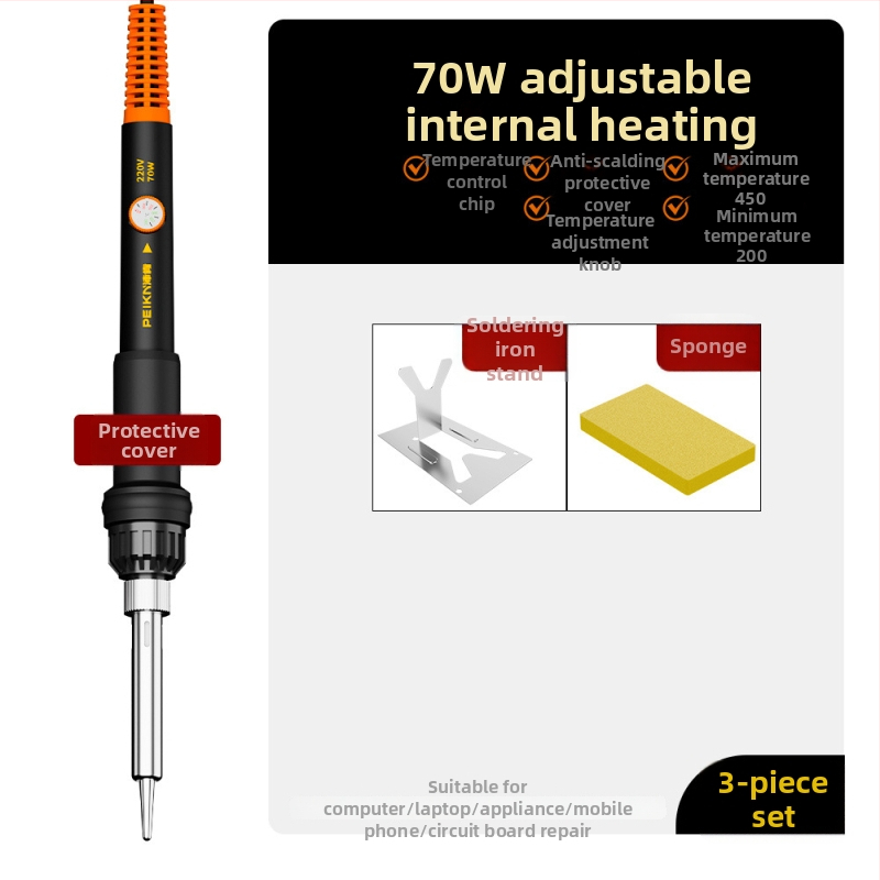 Elektriline jootekolv keramikakütteelemendiga, 220V, professionaalse tasemega, jootmiseks, desolderimiseks ja pirograafiale