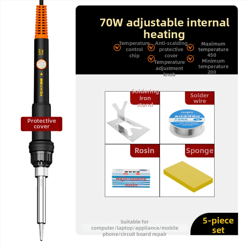 Elektriline jootekolv keramikakütteelemendiga, 220V, professionaalse tasemega, jootmiseks, desolderimiseks ja pirograafiale