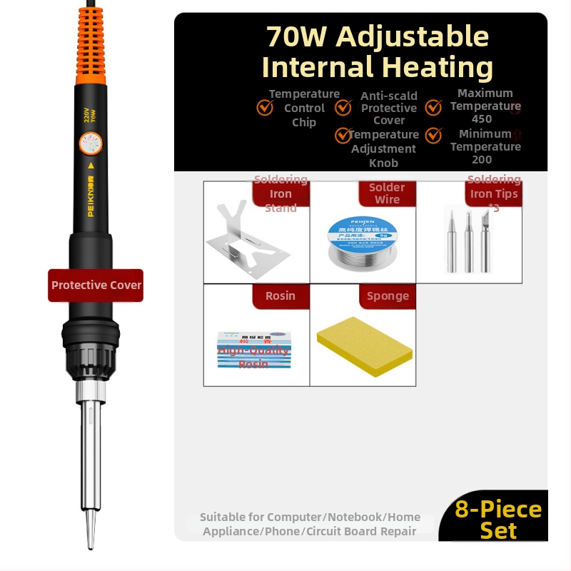 Elektriline jootekolv keramikakütteelemendiga, 220V, professionaalse tasemega, jootmiseks, desolderimiseks ja pirograafiale