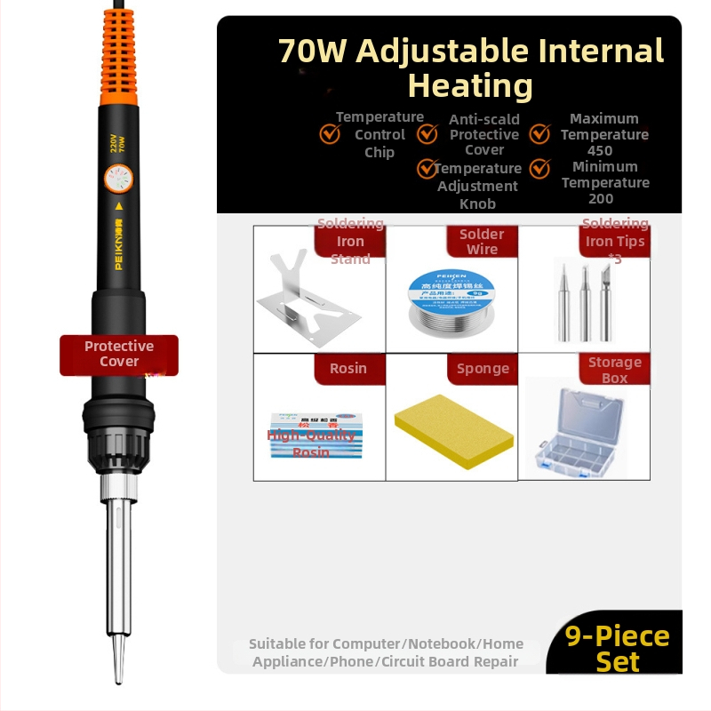 Elektriline jootekolv keramikakütteelemendiga, 220V, professionaalse tasemega, jootmiseks, desolderimiseks ja pirograafiale