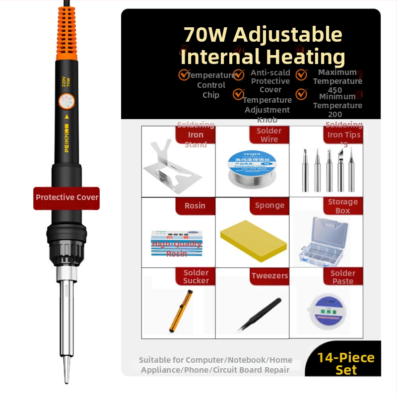Elektriline jootekolv keramikakütteelemendiga, 220V, professionaalse tasemega, jootmiseks, desolderimiseks ja pirograafiale