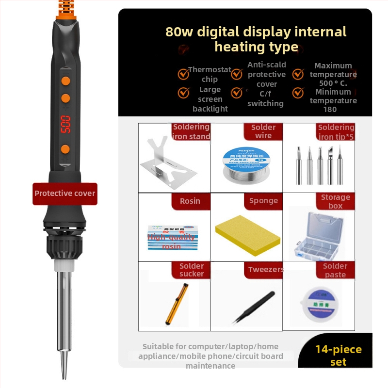Elektriline jootekolv keramikakütteelemendiga, 220V, professionaalse tasemega, jootmiseks, desolderimiseks ja pirograafiale