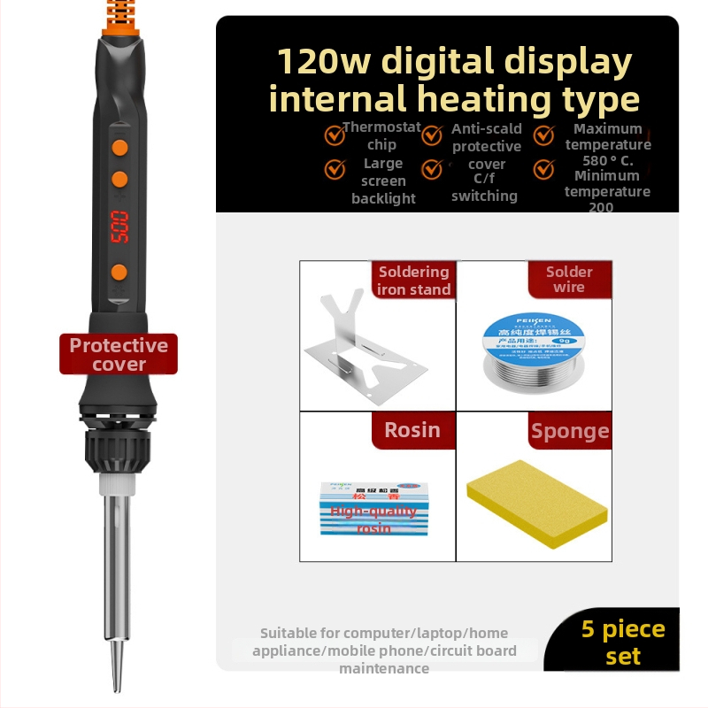 Elektriline jootekolv keramikakütteelemendiga, 220V, professionaalse tasemega, jootmiseks, desolderimiseks ja pirograafiale
