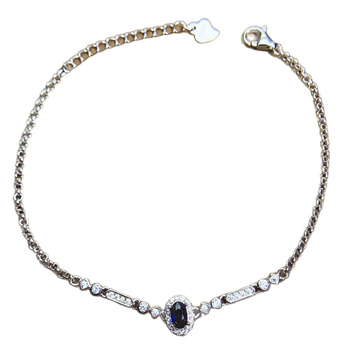 Brățară din argint 925, placare electrolitică, brand Mr. cheng, stil feminin proaspăt și dulce, origine Lianyungang