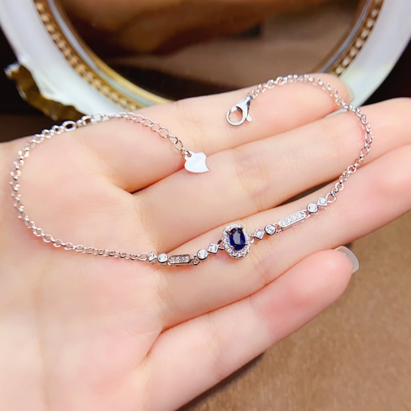 Brățară din argint 925, placare electrolitică, brand Mr. cheng, stil feminin proaspăt și dulce, origine Lianyungang