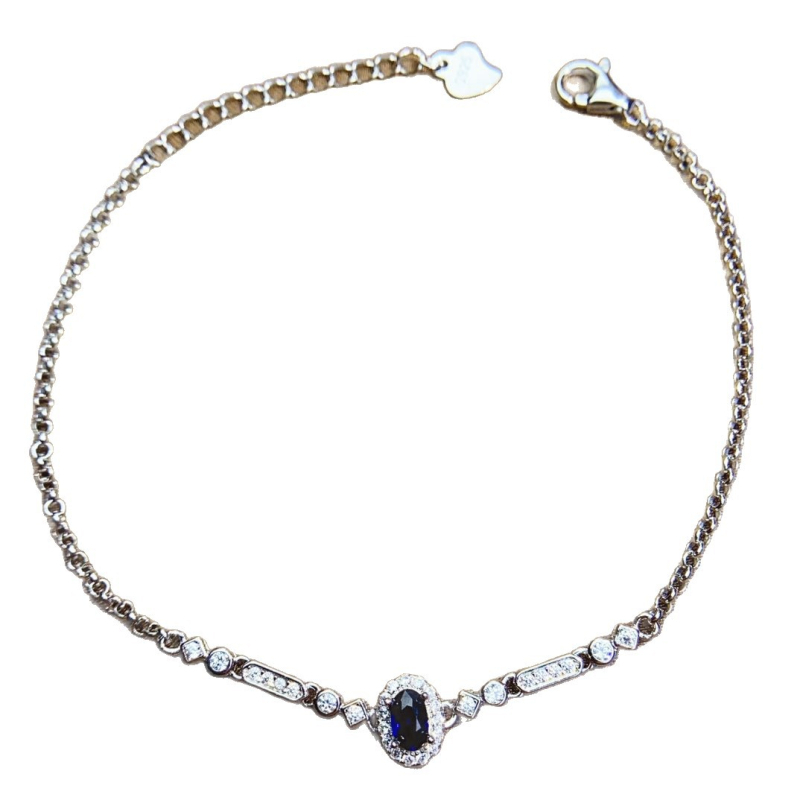 Brățară din argint 925, placare electrolitică, brand Mr. cheng, stil feminin proaspăt și dulce, origine Lianyungang