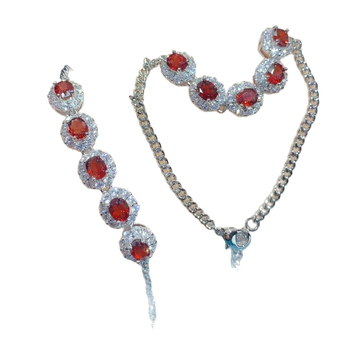 Ji Cheng Jewelry narukvica od granata s mikro-dijamantnim ugradnjama, inspirirana Princezom Dianom, luksuzan dizajn