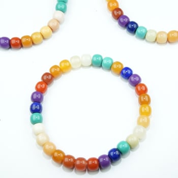 Jinwateryu márkájú lazurit gyöngyös karkötő, friss és édes stílus, romb alakú gyöngyök, ideális ajándék évfordulóra