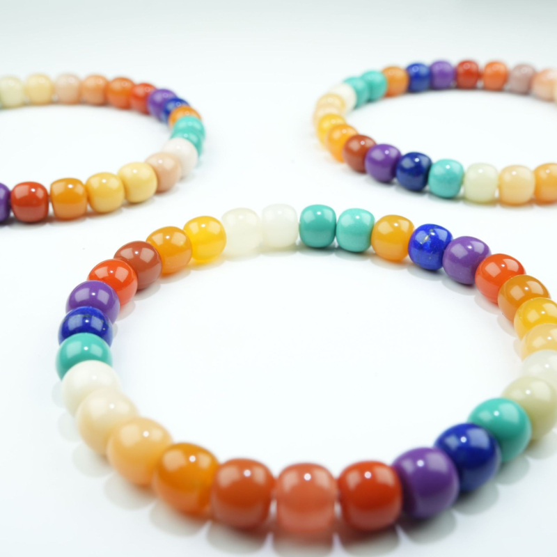 Jinwateryu márkájú lazurit gyöngyös karkötő, friss és édes stílus, romb alakú gyöngyök, ideális ajándék évfordulóra