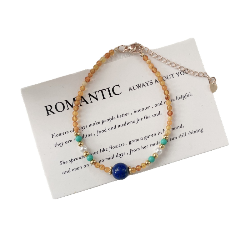 Méhviaszból készült lápisz lazuli karkötő – geometriai forma, nőies divatékszer, kézzel készített