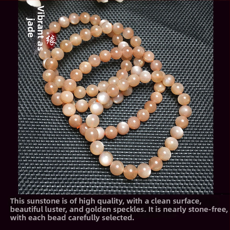 Napkő karkötő - minimalist hullámdesign (Anyag: kristály; Kristály típusa: napkő; Stílus: nők, minimalistikus; Dizájn: hullám)