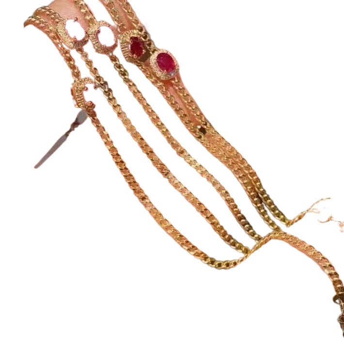 Rubin karkötő (rubin; kézzel készített; Fuyu; uniszex)