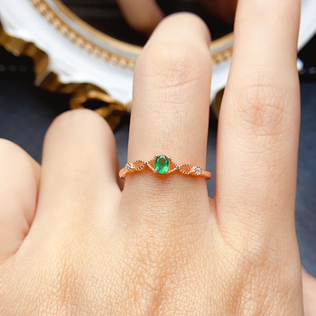 Δαχτυλίδι σμαράγδι από ασήμι 925, χειροποίητο, με κεντρικό λίθο