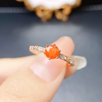 Δαχτυλίδι με φυσικό φλεγόμενο όπαλ σε ασήμι S925, χειροποίητο, εντοιχισμένος κεντρικός λίθος, σειρά Caibao