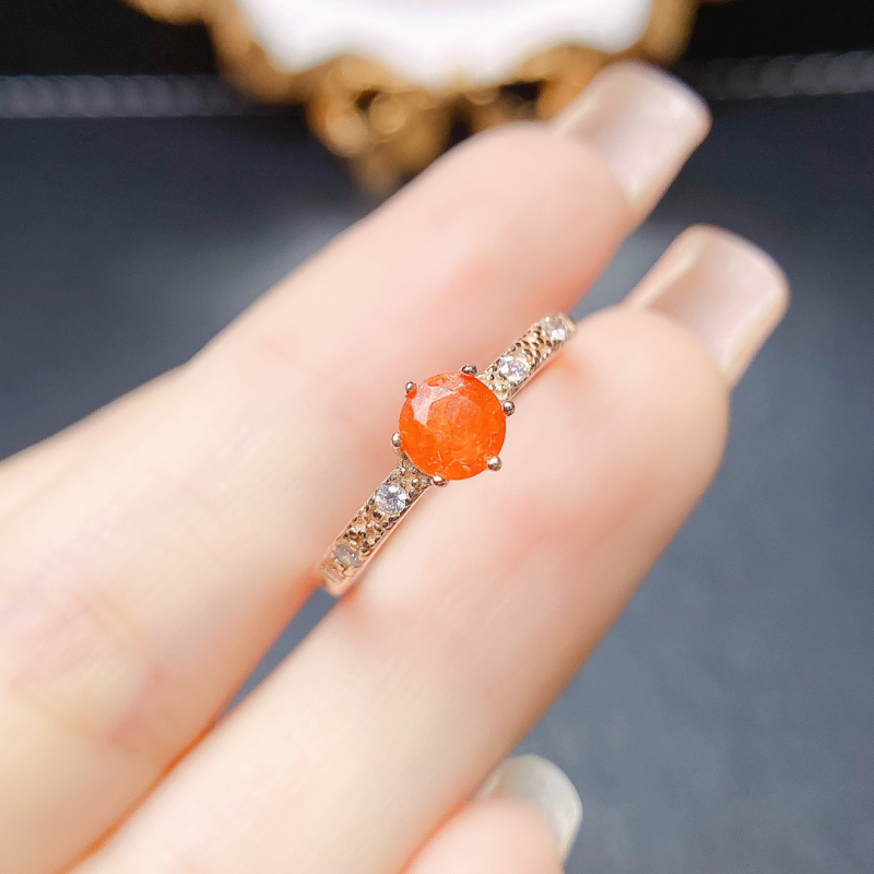 Δαχτυλίδι με φυσικό φλεγόμενο όπαλ σε ασήμι S925, χειροποίητο, εντοιχισμένος κεντρικός λίθος, σειρά Caibao