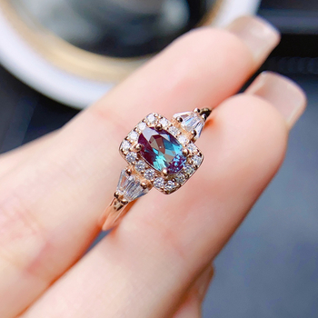 Δαχτυλίδι Αλεξανδρίτης σε ασήμι 925, χειροποίητο, σειρά Πολύχρωτοι Θησαυροί