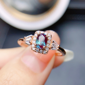 Δαχτυλίδι Αλεξανδρίτης σε ασήμι 925, χειροποίητο, σειρά Πολύχρωτοι Θησαυροί