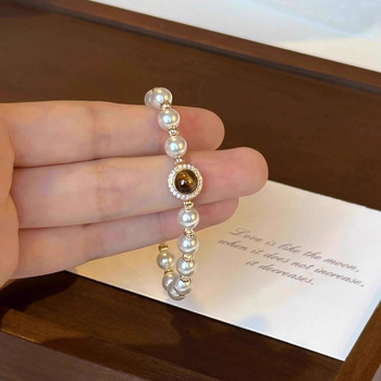 Brățară de mână din mărgele de scoici, lucrată manual, pentru femei, stil nou chinezesc, geometrică, toamna 2025