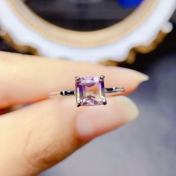 Δαχτυλίδι με αμετρήν από 925 ασήμι, χειροποίητη τοποθέτηση κύριου λίθου