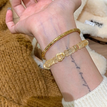 Zhuolan Jewelry Staklene perle s privjeskom u obliku cvijeta i elastična narukvica – Novi kineski stil, ženski dodatak za ruku