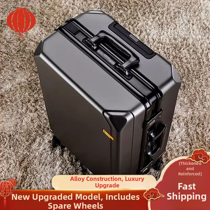 ABS materiāla ceļojumu koferis, rāvējslēdzēja atvērums, USB uzlādes ports, universālie riteņi, svars 4 kg.