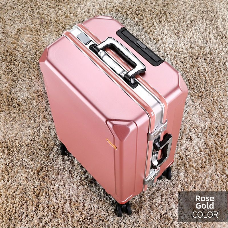 Куфар за пътуване от ABS материал, зип-отваряне, USB порт за зареждане, универсални колела и тегло 4 кг.