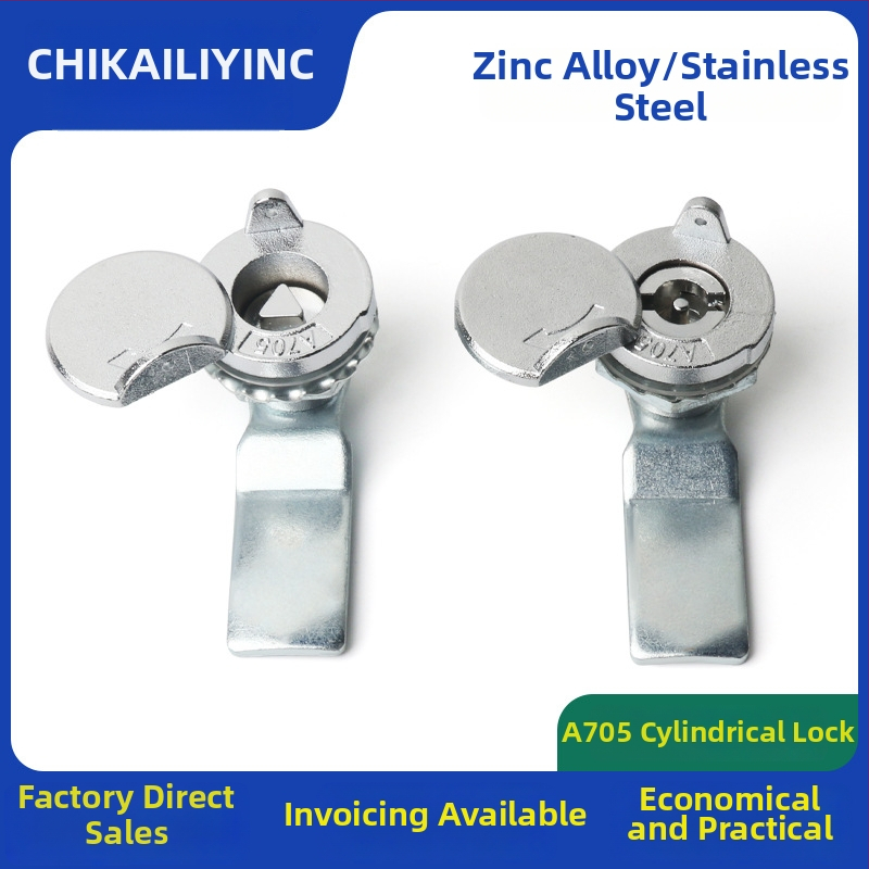 A705 valodas slēdzene ārējai sadales kastītei – cilindriskā slēdzena, cinka sakausējums, universāls pielietojums, mūsdienīgs vienkāršs dizains