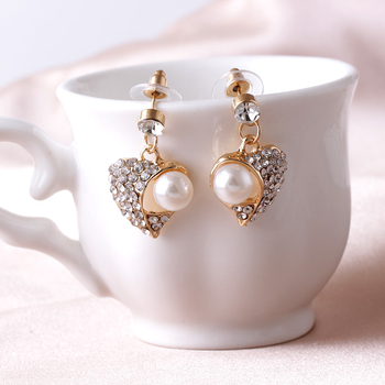 Set de bijuterii pentru femei - colier și cercei din aliaj, prelucrare cu diamant, lanț O, pandantiv din aliaj, 2 piese