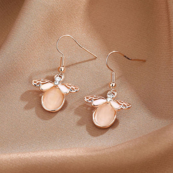 Set bijuterii XMD: cercei și colier din aliaj, încrustație cu pietre mixte, lanț tip box, unisex, stil luxos discret