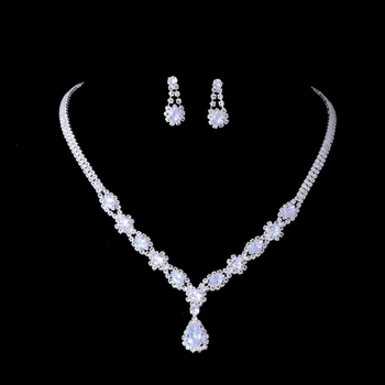 Ogrlica s rhinestones, kapkovitog oblika, kandžasti lanac — Qiao ni Jewelry