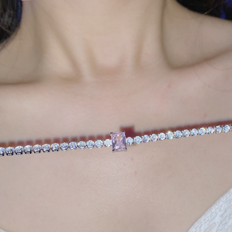 Set de bijuterii din cupru pentru femei: colier și brățară cu inserții de pietre mixte, model zodiacal