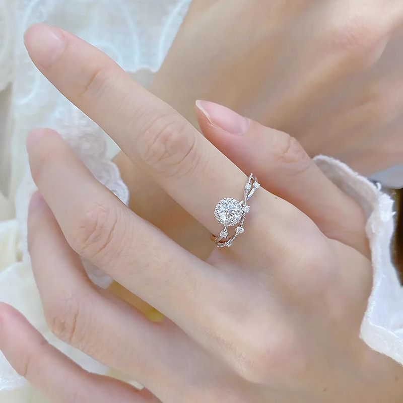 Inel unisex din cupru, reglabil, în formă de U, cod A146