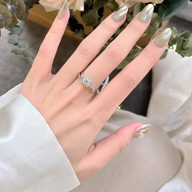 Inel unisex din cupru, reglabil, în formă de U, cod A146