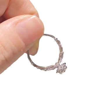 Inel din cupru, finisaj electroplacat, design geometric, pentru femei