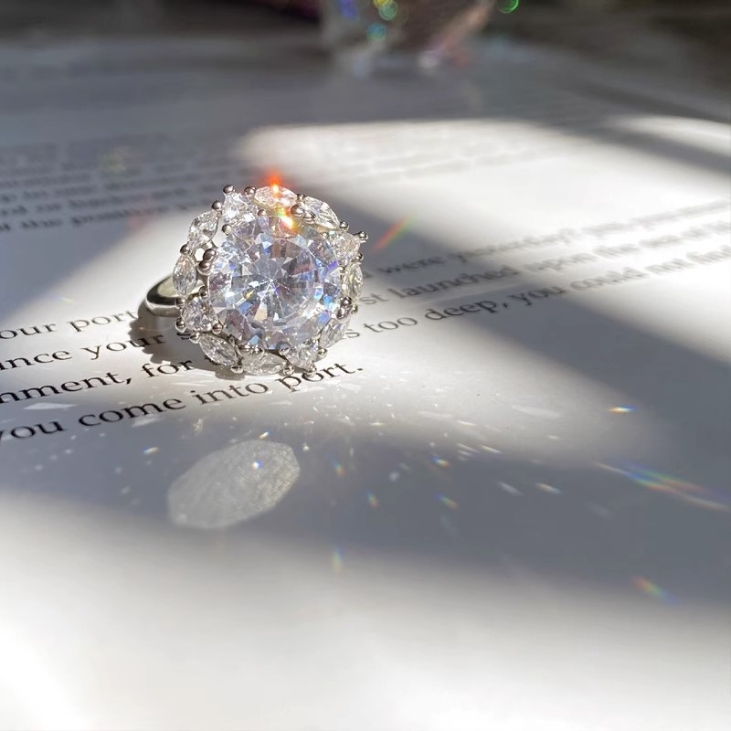 Inel din cupru, brand Upgrade — design geometric, tratare cu diamant